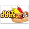 Signmission Hot Dogs Banner Heavy Duty 13 Oz Vinyl with Grommets Single Sided B-60 Hot Dogs - alternate 1